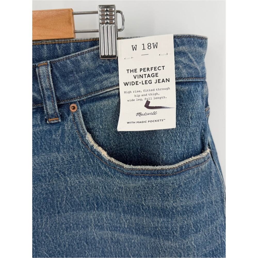 Madewell The Plus Perfect Vintage Wide-Leg Jean Size 18W - Picture 6 of 12